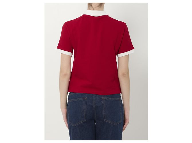 Versace Polo-Shirt aus Baumwoll-Piqué Rot - Ansicht 4