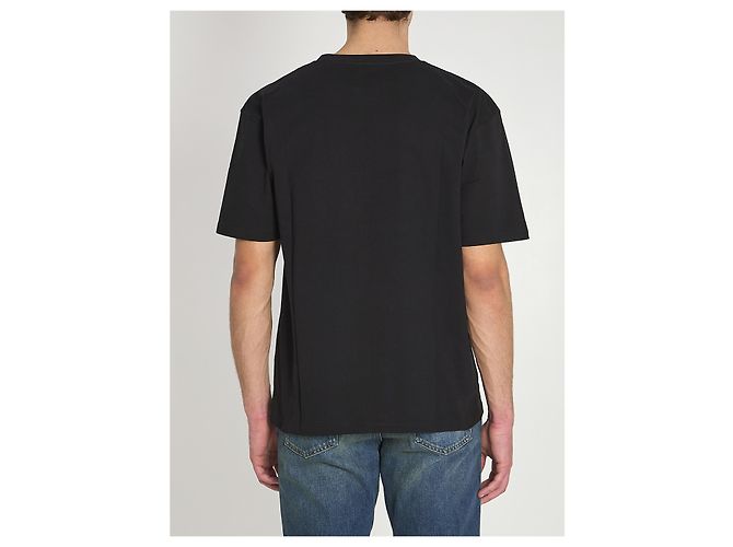 Valentino Garavani Camiseta de punto de algodón Negro - vista 4
