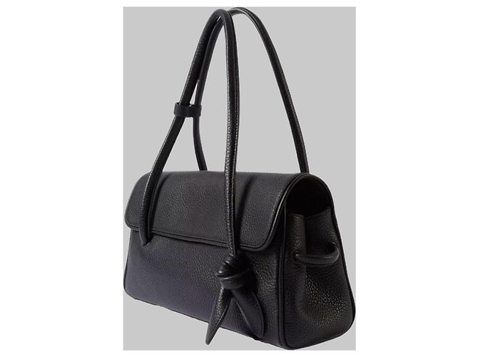 Mala Jacquemus Long Turismo em couro preto - vista 2