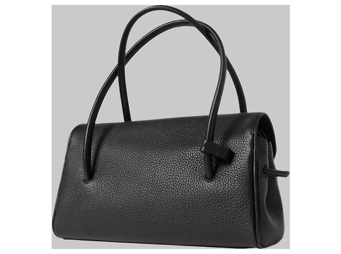 Mala Jacquemus Long Turismo em couro preto - vista 3