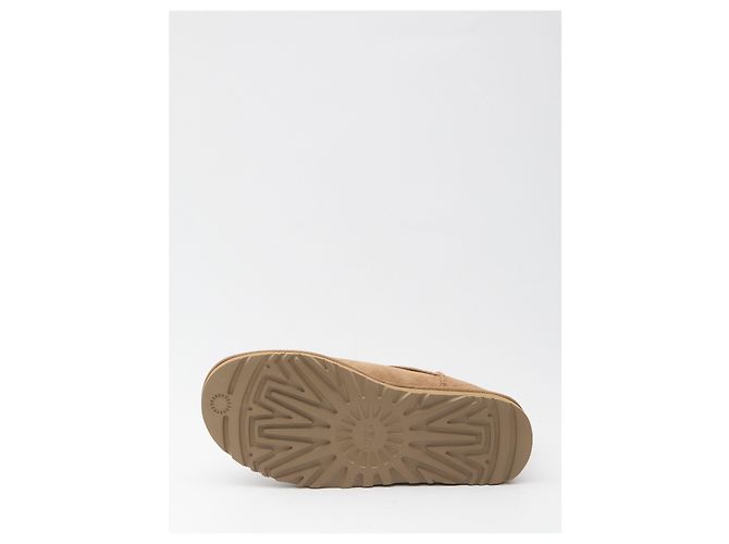 Stivali Ugg Classic Micro in pelle marrone castano - vista 4