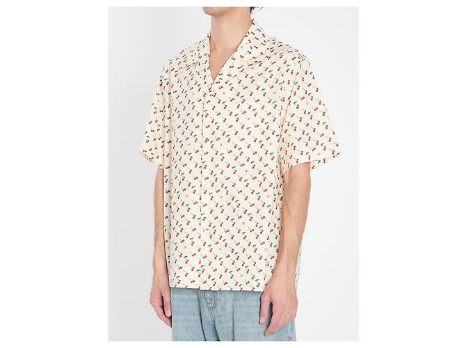 Valentino Garavani Chemise Bowling Cherryfic Écru - vue 2