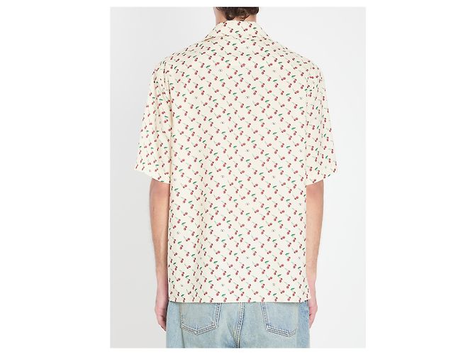 Valentino Garavani Chemise Bowling Cherryfic Écru - vue 3