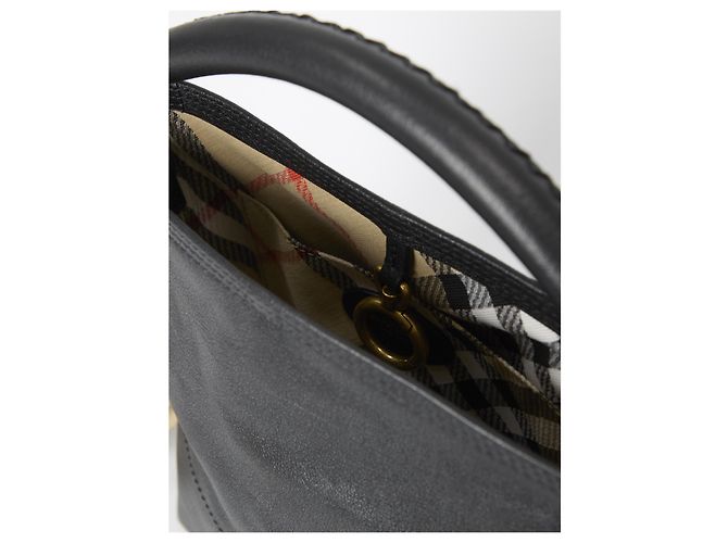 Burberry mala bucket Mini B Clip Preto - vista 4