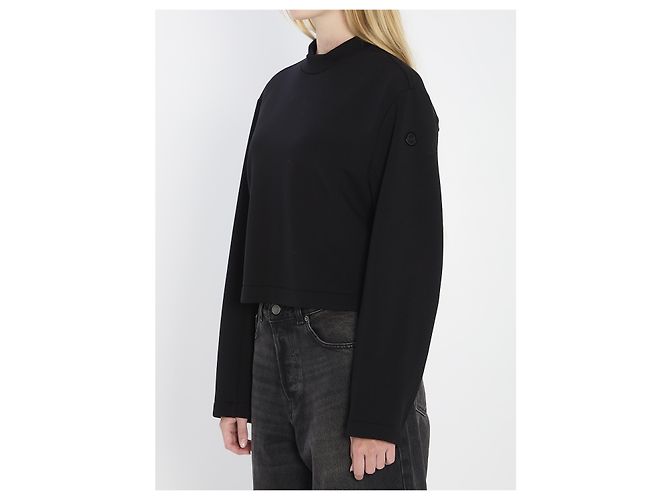 Sudadera Moncler EE72 negra de viscosa Negro - vista 2