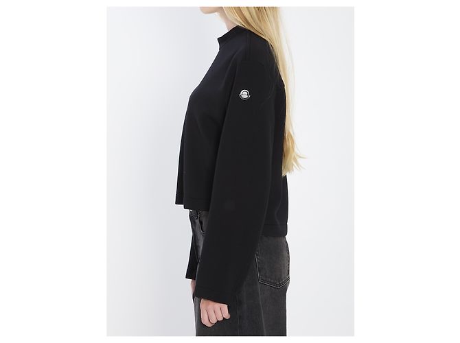 Sudadera Moncler EE72 negra de viscosa Negro - vista 3