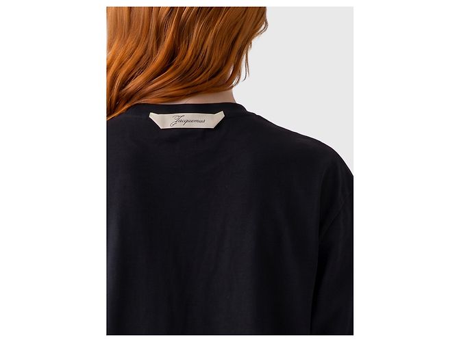 Jacquemus Camiseta de manga corta Rond Carré Negro - vista 4