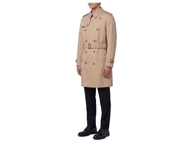 Burberry Trench-coat Heritage Kensington mi-long Beige - vue 2