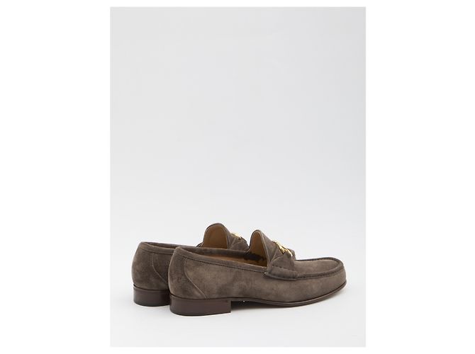 Valentino Garavani Mocassini VLogo Signature Marrone - vista 3