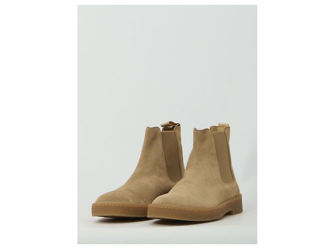 Common Projects Beige suede Chelsea boots - view 2