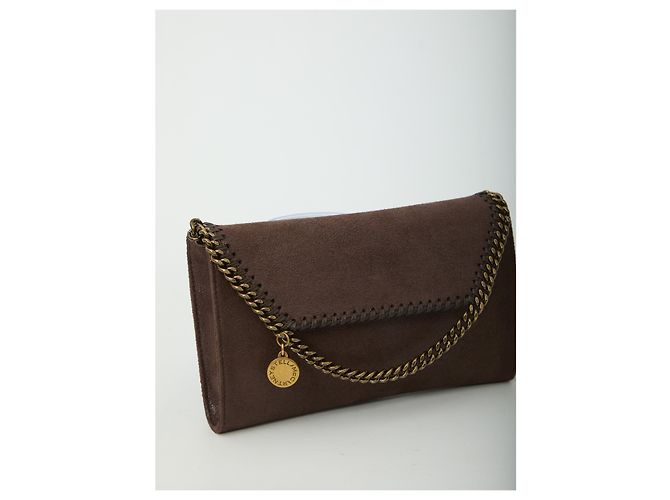 Stella Mc Cartney Borsa crossbody Falabella wallet on chain Marrone - vista 4