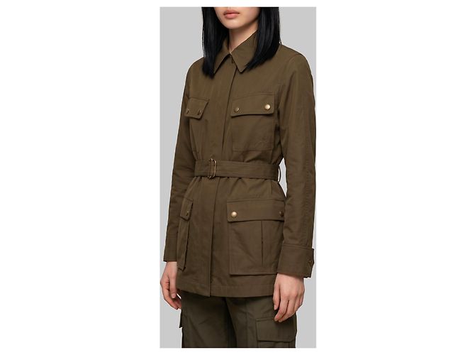 Burberry Chaqueta safari de gabardina Verde - vista 2