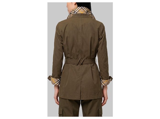 Burberry Chaqueta safari de gabardina Verde - vista 3