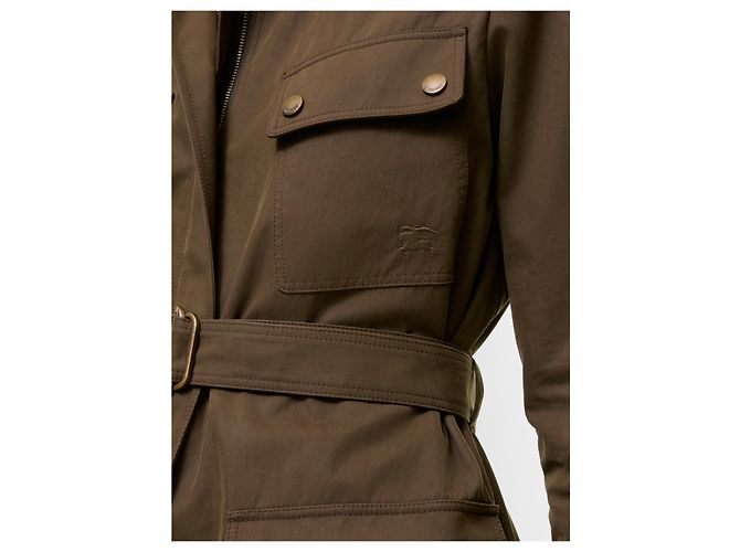 Burberry Chaqueta safari de gabardina Verde - vista 4