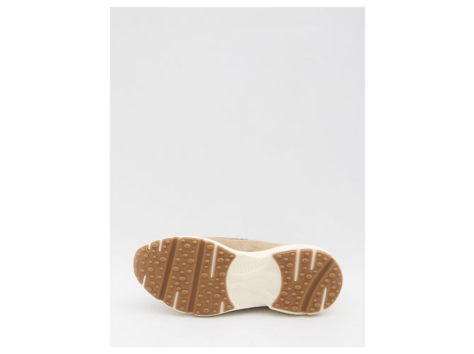 Mocassini sportivi Tod's in scamosciato beige - vista 4