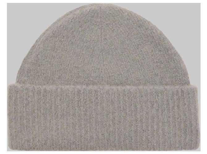 Ami Paris Ami de Coeur Beanie aus grauem Alpaka - Ansicht 2