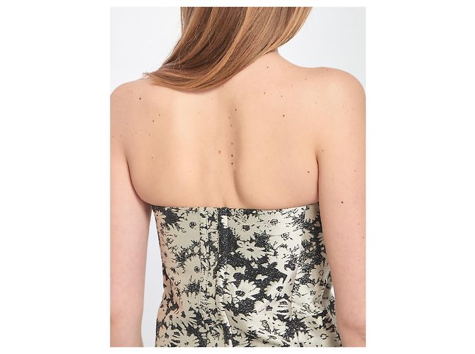 Stella Mc Cartney Stella McCartney Bustier-Top Blumenmuster Seide Baumwolle Mehrfarben - Ansicht 3
