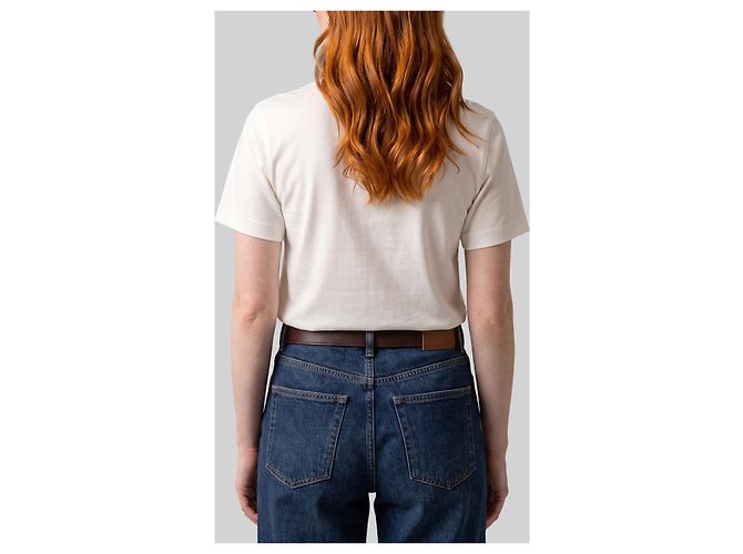 Burberry Knight Check T-Shirt aus Baumwolle Weiß - Ansicht 3