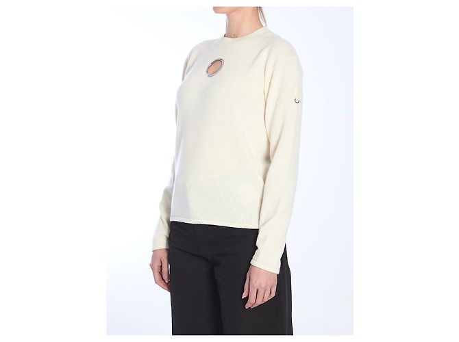 Jersey Moncler blanco de lana y cashmere - vista 2