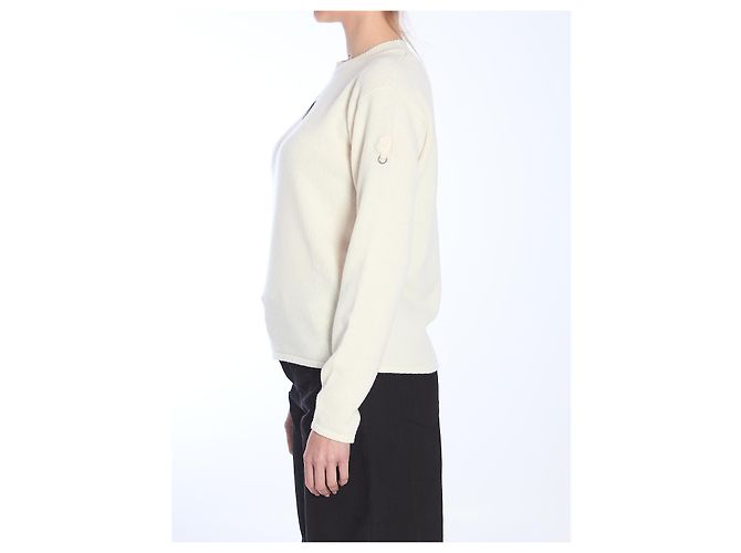 Jersey Moncler blanco de lana y cashmere - vista 3