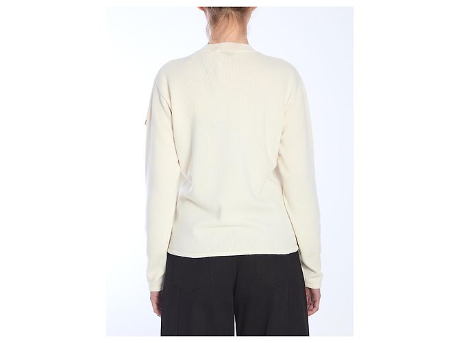 Jersey Moncler blanco de lana y cashmere - vista 4