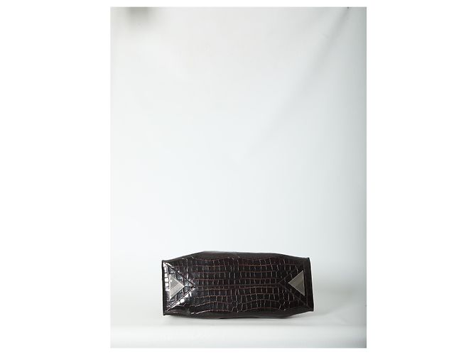Attico Sac La Passeggiata top handle Coffee medium Marron - vue 3