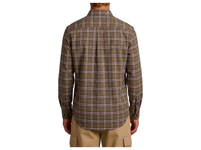 Camicia Burberry Finch in cotone Burberry Check marrone Verde - vista 3