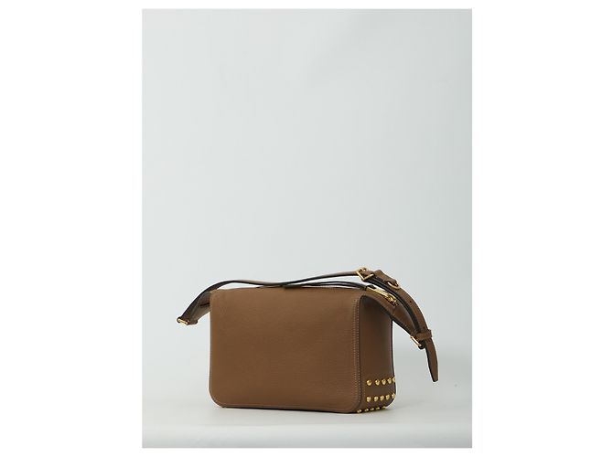 Tod's Mini bolso de cuero Metal Dots Castaño - vista 2