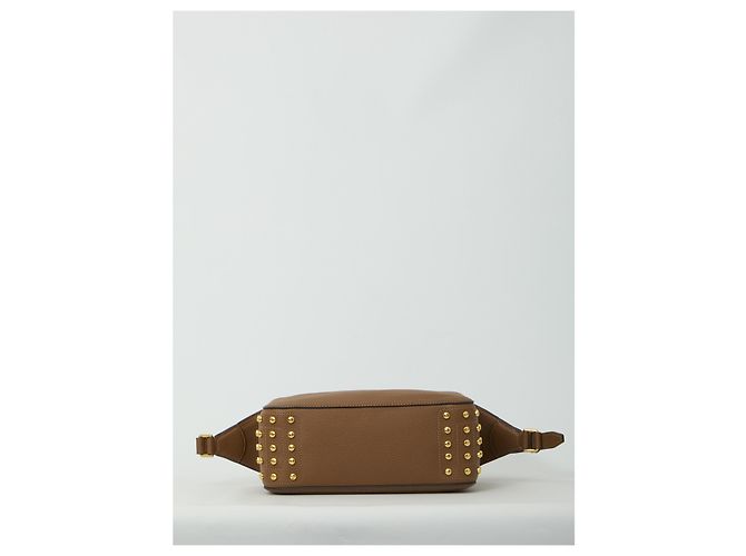 Tod's Mini bolso de cuero Metal Dots Castaño - vista 3