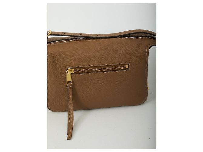 Tod's Mini bolso de cuero Metal Dots Castaño - vista 4