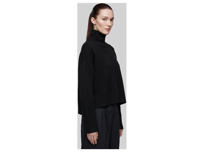 Loulou de Saison Schwarzer Jonah Rollkragenpullover - Ansicht 2