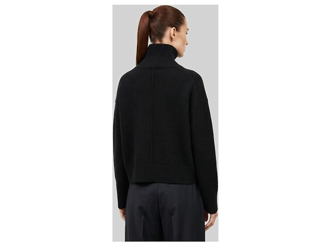 Loulou de Saison Schwarzer Jonah Rollkragenpullover - Ansicht 3