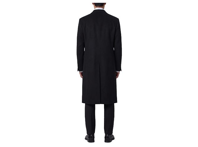 Lardini Abrigo cruzado negro - vista 3