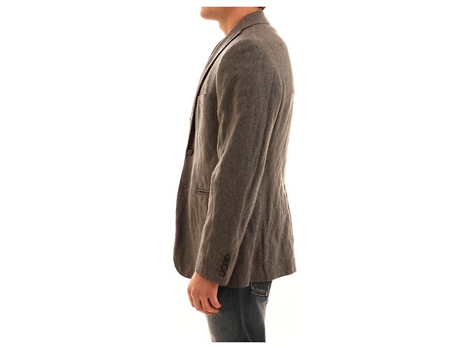 Tonello Gray Wool Jacket Grey - view 3