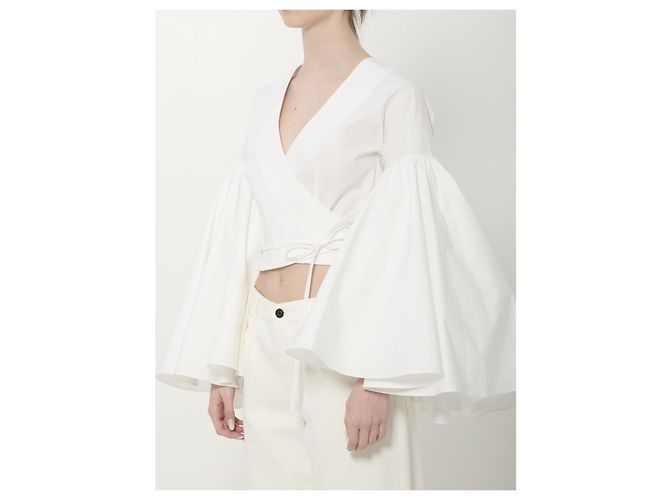Jacquemus Cache-cœur Paysan Hemd Weiß - Ansicht 2