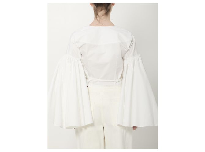 Jacquemus Cache-cœur Paysan Hemd Weiß - Ansicht 4