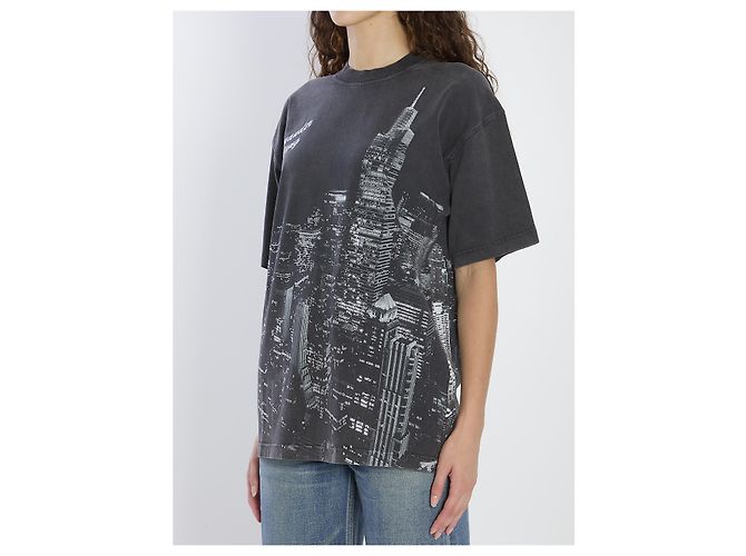 Alexander Wang T-shirt con strass Nero - vista 2