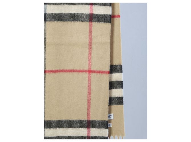 Bufanda Burberry Check de cachemira beige - vista 2