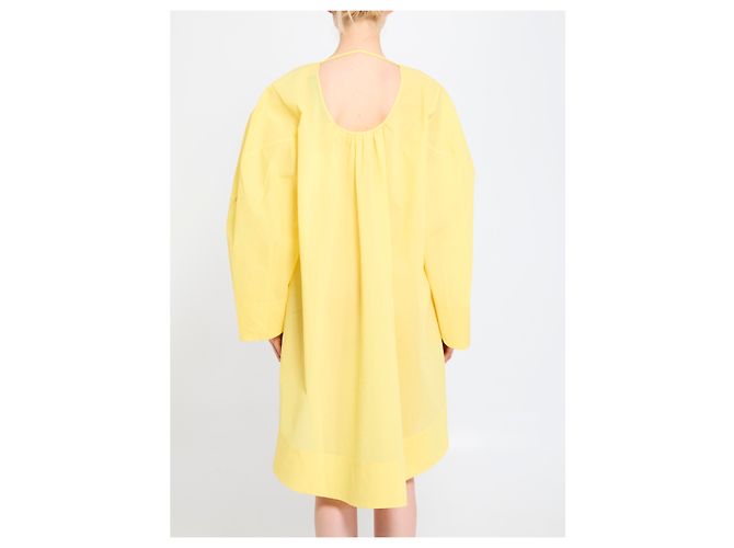 Vestido midi Paysan Jacquemus amarillo de algodón - vista 4