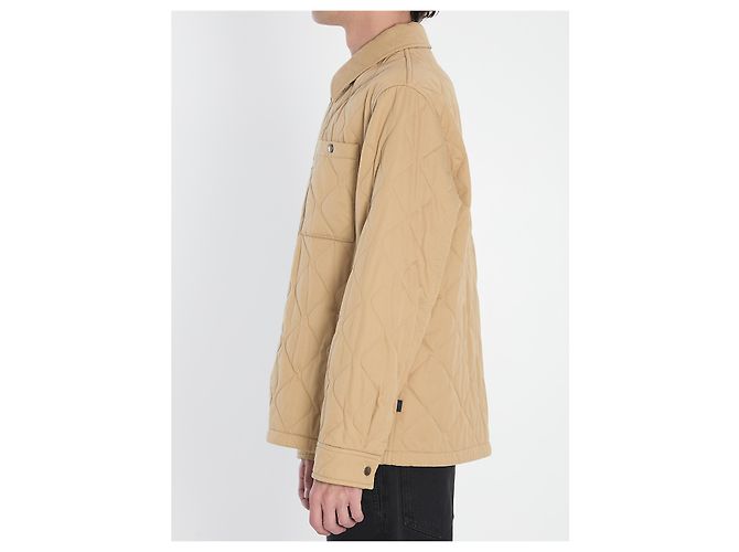 Burberry Giacca in gabardine trapuntata Beige - vista 3