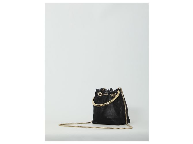 Jimmy Choo Bolso Bon Bon de malla negra Negro - vista 2