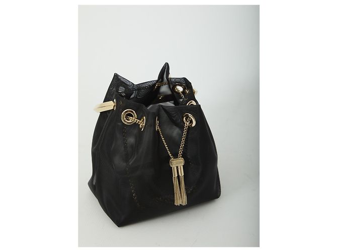 Jimmy Choo Bolso Bon Bon de malla negra Negro - vista 4