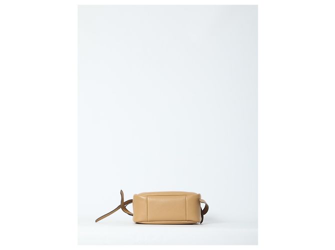 Sac seau Romy Tory Burch en cuir marron - vue 3