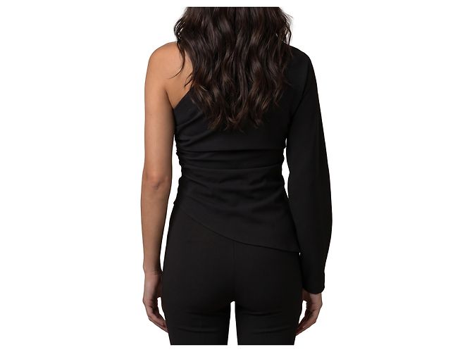 Federica Tosi Blusa de cady asimétrica - vista 3