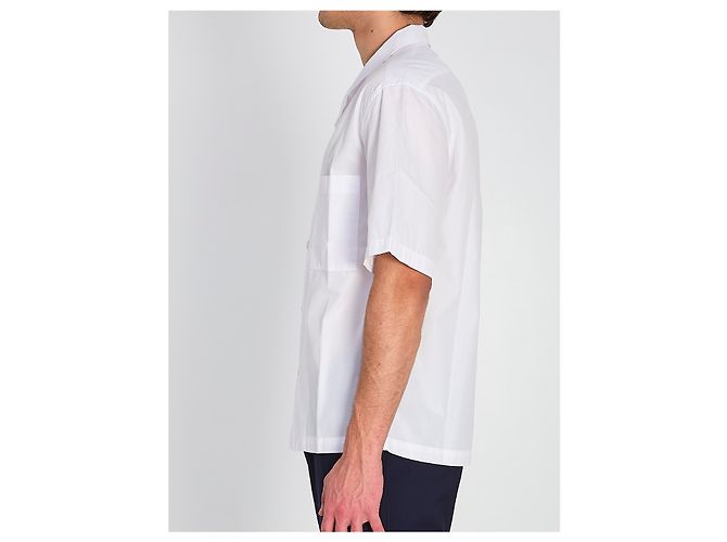 Camisa Barena Solana Bagio blanca de algodón Blanco - vista 3