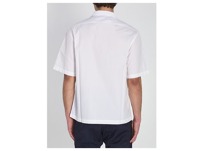 Camisa Barena Solana Bagio blanca de algodón Blanco - vista 4
