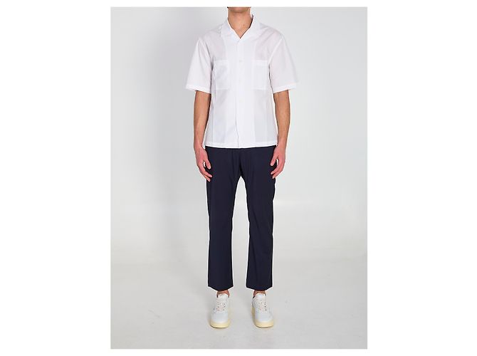 Camisa Barena Solana Bagio blanca de algodón Blanco - vista 5