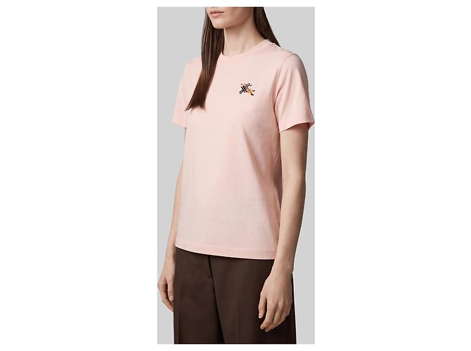 Burberry Knight Check T-Shirt aus Baumwolle Pink - Ansicht 2