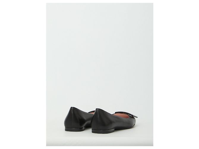 Roger Vivier Ballerine Roundy Turtle Gommette Nero - vista 3