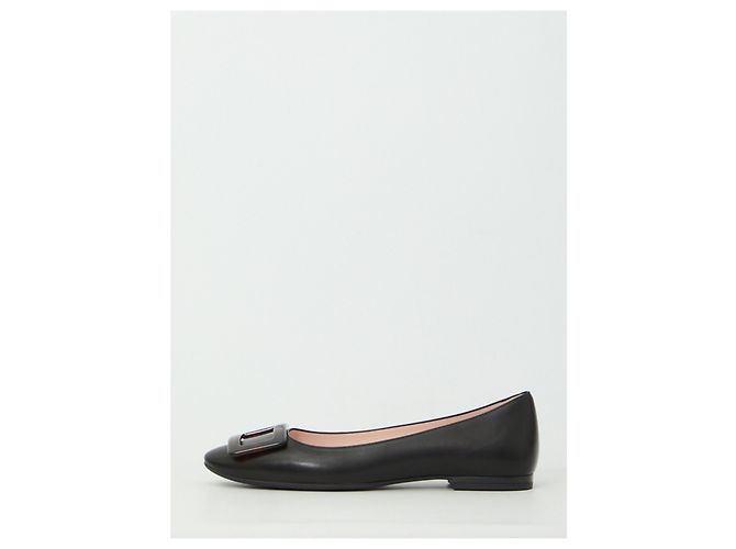 Roger Vivier Ballerine Roundy Turtle Gommette Nero - vista 4